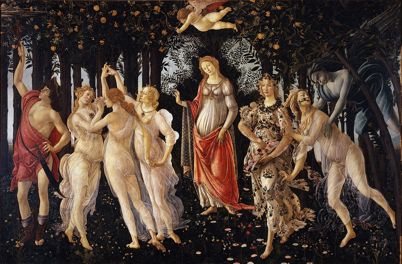 La Primavera (Spring)1481 - 1482 Botticelli Filipepi | Uffizi Gallery