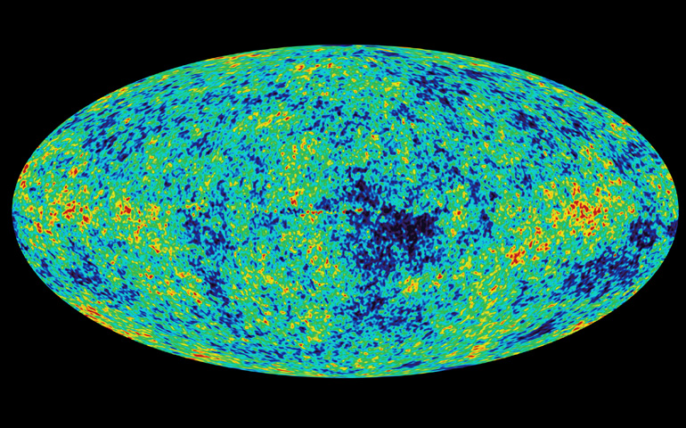 WMAP (Wilkinson Microwave Anisotropy Probe) image of the CMB (Cosmic microwave background radiation) anisotropy