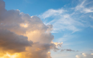 東京都北区鹿浜：台風の荒川土手