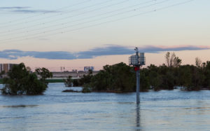 東京都板橋区舟渡：2019年台風19号後の荒川