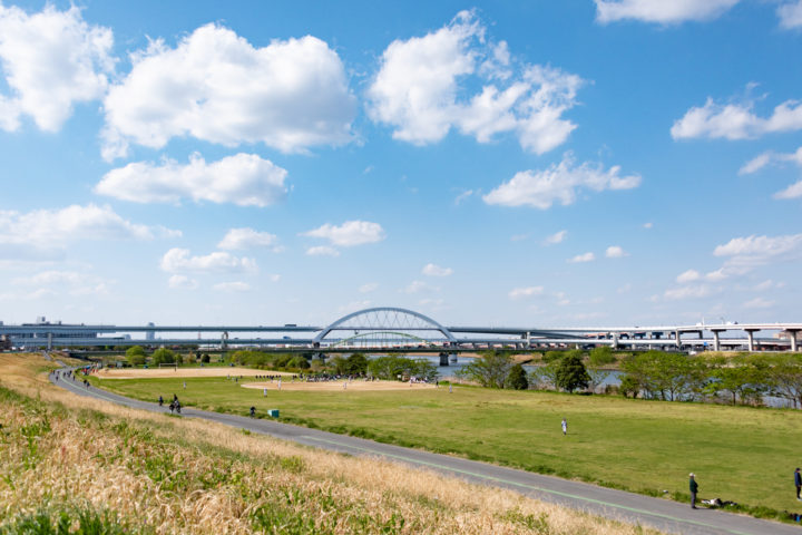 東京都足立区宮城：荒川土手