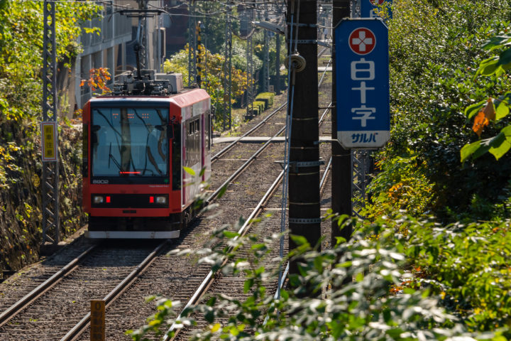 東京都豊島区雑司が谷：千登世橋付近の都電荒川線